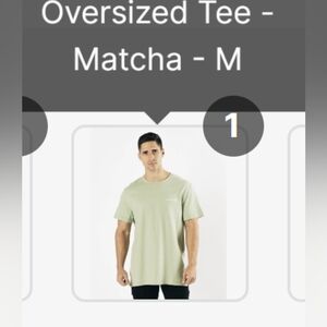 Alpahlete Athletics - Heavy Cotton Oversized SS Tee - Matcha - M